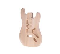 Unfinished Handcrafted Guitar Body Candlenut Wood Electric Guitar Body Guitar Barrel Guitar DIY Parts Accessories (Color : Basswood)
