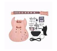 Unfinished Mahogany Body Laurel Wood Fretboard For SG Electric Guitar Kit With Two Pickup