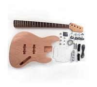 Unfinished Maple/Rosewood Fretboard Mahogany Body 20 Frets DIY Electric Guitar Kit DIY Electric Guitar Kit (Color : Rosewood)