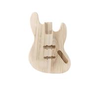 Unfinished Paulownia JB Bass Guitar Body Blank - DIY Electric Bass Replacement Body - 18.9" x 13.8" - 3.3 lbs for Custom Builds & Modifications