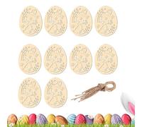 Unfinished Raw Wood Decorations | Easter Eggs for Painting Festive Decorations, Unfinished Wooden Craft Crafts - for Parties, Home, Bedroom
