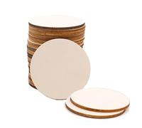 Unfinished Round Wood Chip Set Kid Intelligence Education School Family Supplies for Home Party Holiday Decor Wood Chip Set