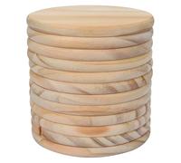 Unfinished Round Wooden Discs 20pcs Round Wood Circles Unfinished Slices Discs DIY Original Solid Crafts Coasters Painting Engraving Carving Home Decor