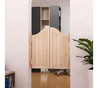 Unfinished Saloon Swinging Doors, 27.6-59.1" Wx35.4 H Interior Solid Wood Swing Door, Rustic Double Half Kitchen Cafe Bar Hallway Entrance Partition Doors Auto Close with Hinges(D,W 27.6xH 35.4 in)