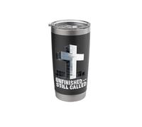 Unfinished Still Called Christian Design - 3D Cross Stainless Steel Insulated Tumbler