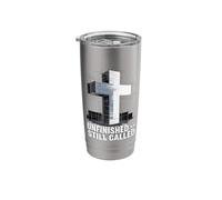 Unfinished Still Called Christian Design - 3D Cross Stainless Steel Insulated Tumbler