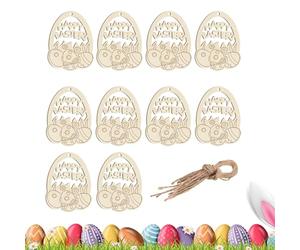 Unfinished Unfinished Wooden Decorations for Easter Eggs for Painting and Coloring - Unfinished Wooden Crafts for Crafts, Party, Home, Bedroom