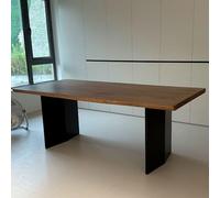 Unfinished Walnut Slab Counter Top, Solid Wood Block Countertop Wooden Table Top for Kitchen Island/Workbench/Workbenches/Cabinets, Easy-to-cut(75x90cm/29.5x35.4in)