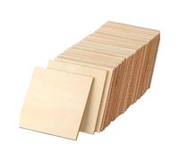 Unfinished Wood Boards for Crafts 2-10Pcs Wood Rectangle 4x4in,6X4in Blank Unfinished Sheets for DIY Crafts Burning Painting Staining Wooden Engrav(10x10cm,5PCS_Thickness 2.5MM)
