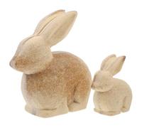 Unfinished Wood Bunny Figure for DIY Craft Tabletop Decor