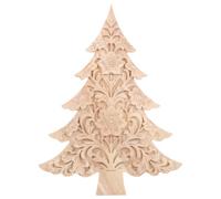 Unfinished Wood Christmas Tree Decorations 3D Cutouts Farmhouse Signs