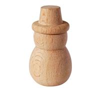 Unfinished Wood Christmas Tree Ornament Blanks Painting Toy Unpainted Snowman Figures for Painting Unfinished Wood Peg Dolls