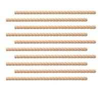 Unfinished Wood Decorative Trim - Natural Pine, 10 Pieces 3D Molding Strips, Frame Decoration Craft Materials, 12 Inch Length, Carved Scroll Design | Wardrobe, Mantel, Craft Furniture, Mirror, Door, D