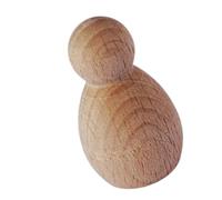 Unfinished Wood Dolls Craft Tree Peg Christmas Snowman Figurine Craft for Home Decoration Ornament Wood Dolls Ornament Unpainted Figurine Decoration