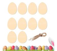 Unfinished Wood - Easter Egg Pendants That Can Be Crafted, DIY Decorations | Natural Wooden Shapes For Schools, Ho