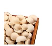 Unfinished Wood for DIY 1-50pcs Natural Half Wooden Beads Unfinished Split Round Wood Balls for Craft Paint Kids Arts Make Gnome Noses Christmas Decor(30mm 6pcs)