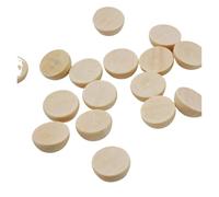 Unfinished Wood for DIY 100pcs Small Natural Unfinished Half Round Wooden Beads Split Wood Balls for DIY Craft(6.35X3X12.7 Up Cut)