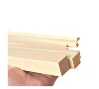 Unfinished Wood for DIY 1PCS 30 * 30mm~50 * 60mm Square Solid Wooden Blocks Wood Panels Strip Handmade DIY Models Carved Building Materials Length 100-500mm(100MM_30X50MM)
