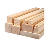 Unfinished Wood for DIY 1PCS 30x30/40/50/60mm Square Wooden Bar Wood Stick Strips Lychee Life for Airplane Model DIY Handmade Crafts Art Supplies(Length 500mm,30x60mm)