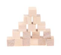 Unfinished Wood for DIY 60/100pcs 20mm Unfinished Blank Mini DIY Wooden Square Blocks Wood Solid Cubes for Craft Kids Toy Puzzle Making Material(100PCS)