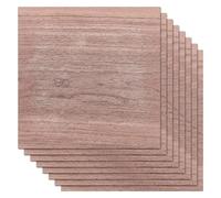 Unfinished Wood for DIY 8 Sheets Walnut Wood Sheet 11.8x11.8inch Square Hardwood Veneer Boards for Craft DIY Project 0.5mm Thin