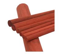 Unfinished Wood for DIY African Red Rosewood Round Stick Solid Wood Handmade DIY Carving Natural Small(Diameter 2.5cm,Length 30cm)