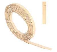 Unfinished Wood for DIY Bamboo Strips for Weaving (4pcs), Wide for Craft 10 Feet Long Smooth Surface Flat Cane Webbing Basket(Width 10MM)