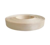 Unfinished Wood for DIY Natural Black Walnut Wood Veneer Edge Banding Preglued with Hot Melt Adhesive Edgebanding Flexible Tape Furniture(Maple)