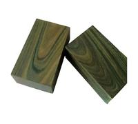 Unfinished Wood for DIY Natural Green Sandalwood Handmade Solid Wood DIY Carving Material Crafts Making Logs(20x3x1cm 2pcs)