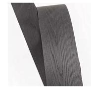 Unfinished Wood for DIY Natural Nice Wood Veneer, Black Oak, Macquarie Shadow, Solid Wood L: 2.5Meters Width: 15cm T: 0.45mm(Black)