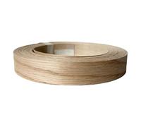 Unfinished Wood for DIY Non-preglued Oak/Walnut/Birch/Cherry Edge Banding, Real Wood Veneer Edging, Natural Strips for Plywood and Furniture(Red Oak,2.5cmx25m)