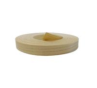 Unfinished Wood for DIY Pre-glued Maple/Birch/Oak/Pine/Walnut/Cherry/Ash/Acacia Wood Edge Banding Strip,Iron on Veneer Edging Trim for Furniture Repair(Ash,3.8cmx8m)