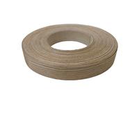 Unfinished Wood for DIY Pre-glued Maple/Birch/Oak/Pine/Walnut/Cherry/Ash/Acacia Wood Edge Banding Strip,Iron on Veneer Edging Trim for Furniture Repair(Chinese Ash,3.8cmx15m)