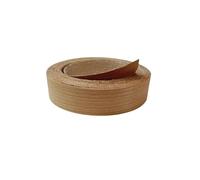 Unfinished Wood for DIY Pre-glued Maple/Birch/Oak/Pine/Walnut/Cherry/Ash/Acacia Wood Edge Banding Strip,Iron on Veneer Edging Trim for Furniture Repair(Cherry,3.8cmx15m)