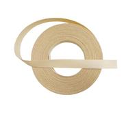 Unfinished Wood for DIY Wood Veneer Edge Banding Roll,Iron On Edgebanding with Hot Melt Adhesive Strip, Flexible Apply for Furniture(3.8cmx8m)