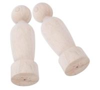 Unfinished Wood Stair Finials, Decorative Post Caps 7 Inch 2pcs | Ball Top, Smooth Unfinished Surface, Paintable and Stainable, for Stair Newel Posts and Bed Posts