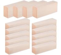 Unfinished Wood Sticks 14 Pcs Square Beige Craft Pieces