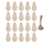 Unfinished Wooden Christmas Tree Hanging Decoration for Paintable