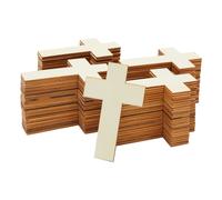 Unfinished Wooden Crosses 100-Pack - Brown 100 Pack