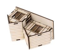 Unfinished Wooden House Model Kit for Educational Building DIY Craft Jigsaw Puzzle Miniature House for Parties and Learning Activities