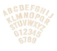 Unfinished Wooden Letters and Numbers 4 inch Wood Letters 108 Pcs