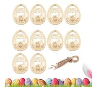 Unfinished Wooden Ornaments, Easter Egg Decorations for Painting and Colouring | Wooden Silhouettes for Decorations | For Home Bedroom Family and School Parties