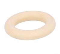 Unfinished Wooden Rings Made from Natural Solid Wood, Multiple Sizes for Macrame, Jewelry Making, Dreamcatchers, and Other DIY Crafts (5 * 1cm)