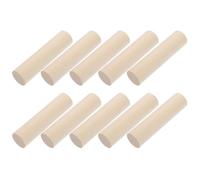 Unfinished Wooden Round Sticks 10pcs Beige Wood Craft Rods