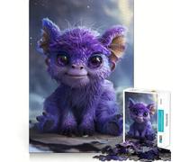 Unfluffy Lazy Monster Jigsaw for Adults 1000 Pieces Brain Memory Game Laser Cut for Flawless Fit Unique Gift for Stress Relief (38x52cm)