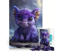 Unfluffy Lazy Monster Jigsaw Puzzles for Adults 1000 Think Boost Game Precise Interlock Structure Easy to Learn Family Enjoyment (50x75cm)