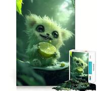 Unfluffy Lemon Monster Adults Puzzles 1000 Piece Jigsaws Recall Skill Fun High Precision Die Cut Easy to Learn Family Enjoyment (38x26cm)