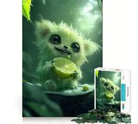 Unfluffy Lemon Monster Jigsaw 1000 Pieces Focus Building Toy Zero Gap Rewarding Activity for Rainy Days (50x75cm)