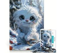 Unfluffy Snow Monster 1000-piece Jigsaw Puzzles Brain Training Fun Tight Interlock No Gaps Bonding Activity for Loved Ones (38x52cm)
