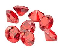 Unfoil Zircon Chatons, EIMASS® Exquisite Range Synthetic Diamonds for Jewellery (3mm - 50 Crystals per Pack, Siam Red)